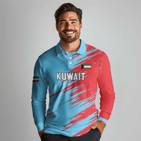 Custom Kuwait Cricket Long Sleeve Polo Shirt Unique Style LT05 - Wonder Print Shop
