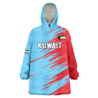 Custom Kuwait Cricket Wearable Blanket Hoodie Unique Style LT05 - Wonder Print Shop