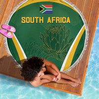 South Africa Cricket Beach Blanket Go Champions Protea Pattern LT05 - Wonder Print Shop