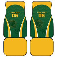 South Africa Cricket Car Mats Go Champions Protea Pattern LT05 - Wonder Print Shop