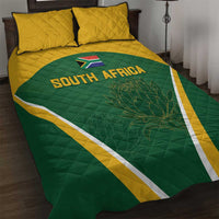South Africa Cricket Quilt Bed Set Go Champions Protea Pattern LT05 - Wonder Print Shop