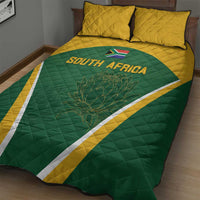South Africa Cricket Quilt Bed Set Go Champions Protea Pattern LT05 - Wonder Print Shop