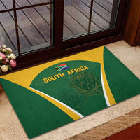 South Africa Cricket Rubber Doormat Go Champions Protea Pattern LT05 - Wonder Print Shop