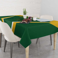 South Africa Cricket Tablecloth Go Champions Protea Pattern LT05 - Wonder Print Shop