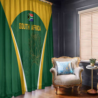 South Africa Cricket Window Curtain Go Champions Protea Pattern LT05 - Wonder Print Shop