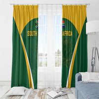 South Africa Cricket Window Curtain Go Champions Protea Pattern LT05 - Wonder Print Shop