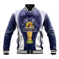 Custom Scotland Football 2026 Baseball Jacket Scotland On Tour Trophy Style - Wonder Print Shop