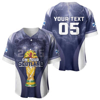 Custom Scotland Football 2026 Baseball Jersey Scotland On Tour Trophy Style - Wonder Print Shop