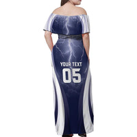 Custom Scotland Football 2026 Family Matching Off Shoulder Maxi Dress and Hawaiian Shirt Scotland On Tour Trophy Style - Wonder Print Shop