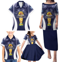 Custom Scotland Football 2026 Family Matching Puletasi and Hawaiian Shirt Scotland On Tour Trophy Style - Wonder Print Shop
