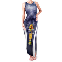 Custom Scotland Football 2026 Family Matching Tank Maxi Dress and Hawaiian Shirt Scotland On Tour Trophy Style - Wonder Print Shop