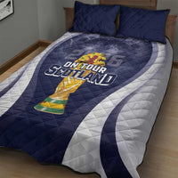 Scotland Football 2026 Quilt Bed Set Scotland On Tour Trophy Style - Wonder Print Shop