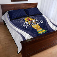 Scotland Football 2026 Quilt Bed Set Scotland On Tour Trophy Style - Wonder Print Shop