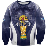 Custom Scotland Football 2026 Sweatshirt Scotland On Tour Trophy Style - Wonder Print Shop