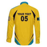 Custom Bahamas Football Family Matching Long Sleeve Bodycon Dress and Hawaiian Shirt Go Champions Baha Boyz