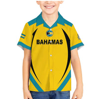 Custom Bahamas Football Family Matching Mermaid Dress and Hawaiian Shirt Go Champions Baha Boyz