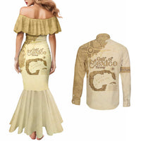 Gulf Of Mexico Estd 1672 Couples Matching Mermaid Dress and Long Sleeve Button Shirt Vintage Style