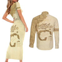 Gulf Of Mexico Estd 1672 Couples Matching Short Sleeve Bodycon Dress and Long Sleeve Button Shirt Vintage Style