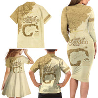 Gulf Of Mexico Estd 1672 Family Matching Long Sleeve Bodycon Dress and Hawaiian Shirt Vintage Style