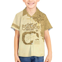 Gulf Of Mexico Estd 1672 Family Matching Off The Shoulder Long Sleeve Dress and Hawaiian Shirt Vintage Style