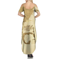 Gulf Of Mexico Estd 1672 Family Matching Summer Maxi Dress and Hawaiian Shirt Vintage Style