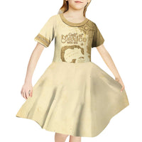 Gulf Of Mexico Estd 1672 Kid Short Sleeve Dress Vintage Style