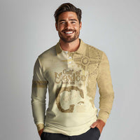 Gulf Of Mexico Estd 1672 Long Sleeve Polo Shirt Vintage Style