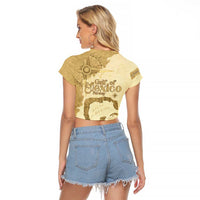 Gulf Of Mexico Estd 1672 Raglan Cropped T Shirt Vintage Style