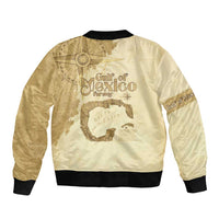 Gulf Of Mexico Estd 1672 Sleeve Zip Bomber Jacket Vintage Style