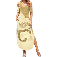 Gulf Of Mexico Estd 1672 Summer Maxi Dress Vintage Style