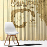 Gulf Of Mexico Estd 1672 Window Curtain Vintage Style