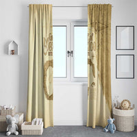Gulf Of Mexico Estd 1672 Window Curtain Vintage Style