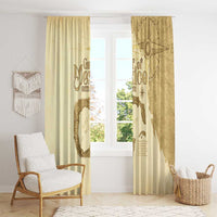 Gulf Of Mexico Estd 1672 Window Curtain Vintage Style