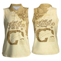 Gulf Of Mexico Estd 1672 Women Sleeveless Polo Shirt Vintage Style
