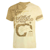 Gulf Of Mexico Estd 1672 Women V-Neck T-Shirt Vintage Style