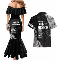 Golfo De Mexico Couples Matching Mermaid Dress and Hawaiian Shirt Est. Since 1550 And Forever