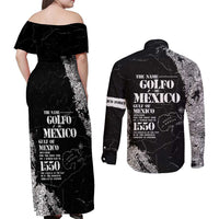 Golfo De Mexico Couples Matching Off Shoulder Maxi Dress and Long Sleeve Button Shirt Est. Since 1550 And Forever