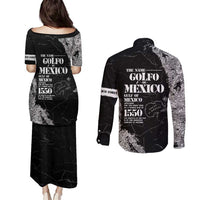 Golfo De Mexico Couples Matching Puletasi and Long Sleeve Button Shirt Est. Since 1550 And Forever