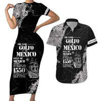 Golfo De Mexico Couples Matching Short Sleeve Bodycon Dress and Hawaiian Shirt Est. Since 1550 And Forever