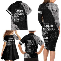 Golfo De Mexico Family Matching Long Sleeve Bodycon Dress and Hawaiian Shirt Est. Since 1550 And Forever