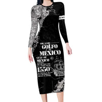 Golfo De Mexico Family Matching Long Sleeve Bodycon Dress and Hawaiian Shirt Est. Since 1550 And Forever