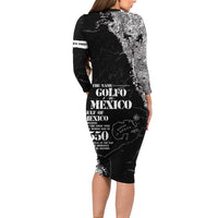 Golfo De Mexico Family Matching Long Sleeve Bodycon Dress and Hawaiian Shirt Est. Since 1550 And Forever