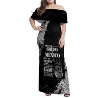 Golfo De Mexico Family Matching Off Shoulder Maxi Dress and Hawaiian Shirt Est. Since 1550 And Forever
