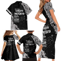 Golfo De Mexico Family Matching Short Sleeve Bodycon Dress and Hawaiian Shirt Est. Since 1550 And Forever