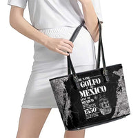 Golfo De Mexico Leather Tote Bag Est. Since 1550 And Forever