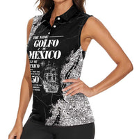 Golfo De Mexico Women Sleeveless Polo Shirt Est. Since 1550 And Forever