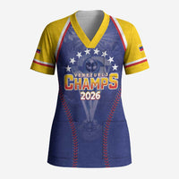 Venezuela Baseball Custom Scrub Top 1st Champions Glorious Victory