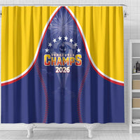 Venezuela Baseball Shower Curtain 1st Champions Glorious Victory