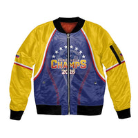 Venezuela Baseball Custom Sleeve Zip Bomber Jacket 1st Champions Glorious Victory