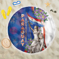Paraguay Independence Day Beach Blanket The Heart Of South America